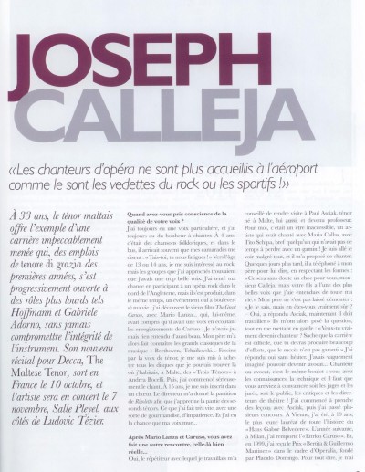 Opera Magazine septembre 2011 – 2