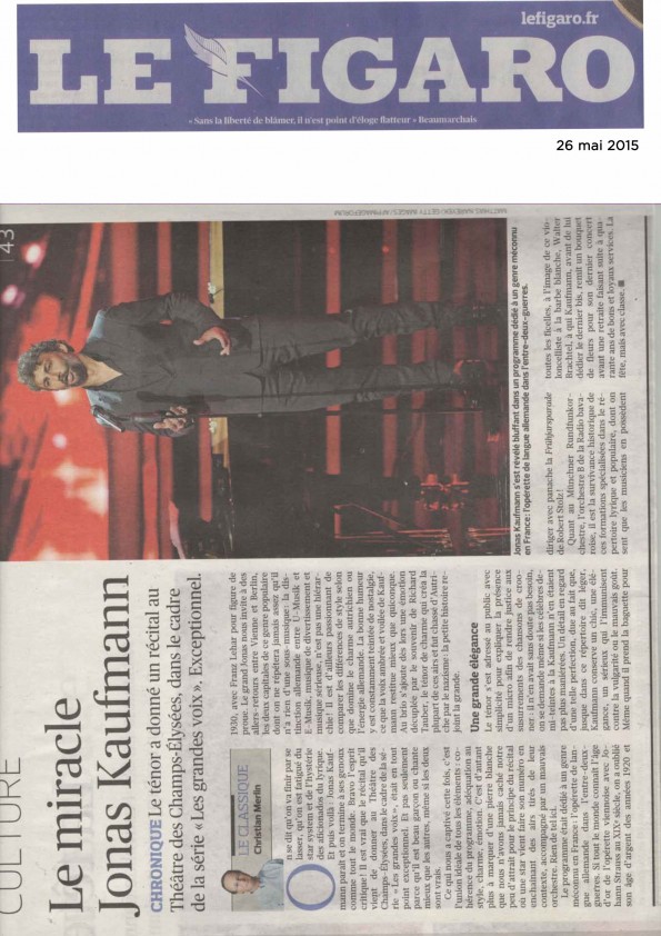 Le Figaro – 26 mai 2015